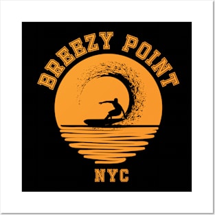 Breezy Point Surfing in the Sun Posters and Art